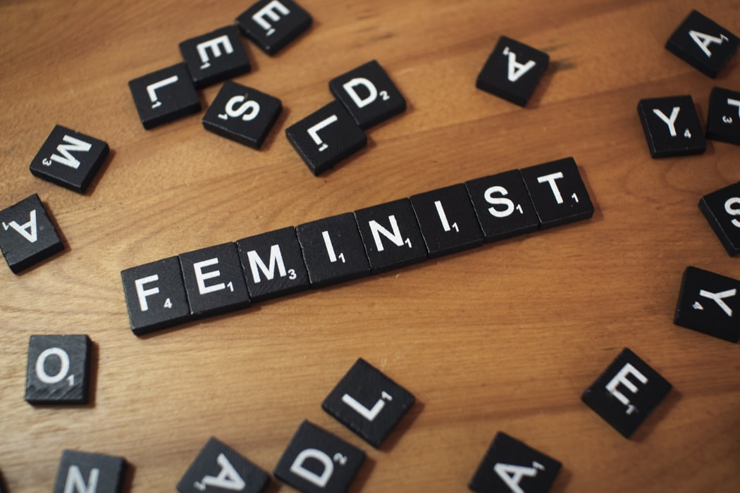 Feminist written on block letters